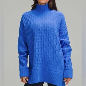 #158 NWT Lululemon Cable-Knit Relaxed-Fit Sweater
Pipe Dream Blue - Sz Medium